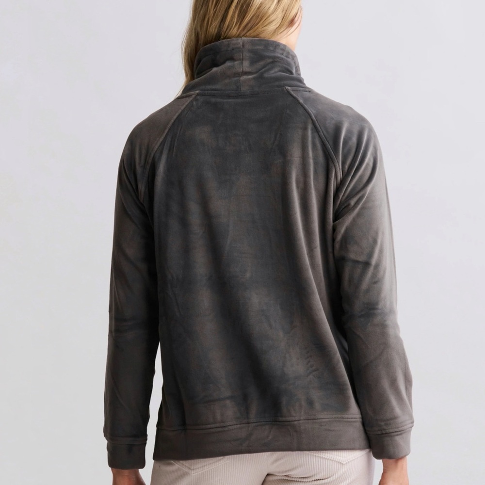 Barefoot Dreams LuxChic Grey Funnel Neck Pullover NWT [13164] - Picture 2 of 8